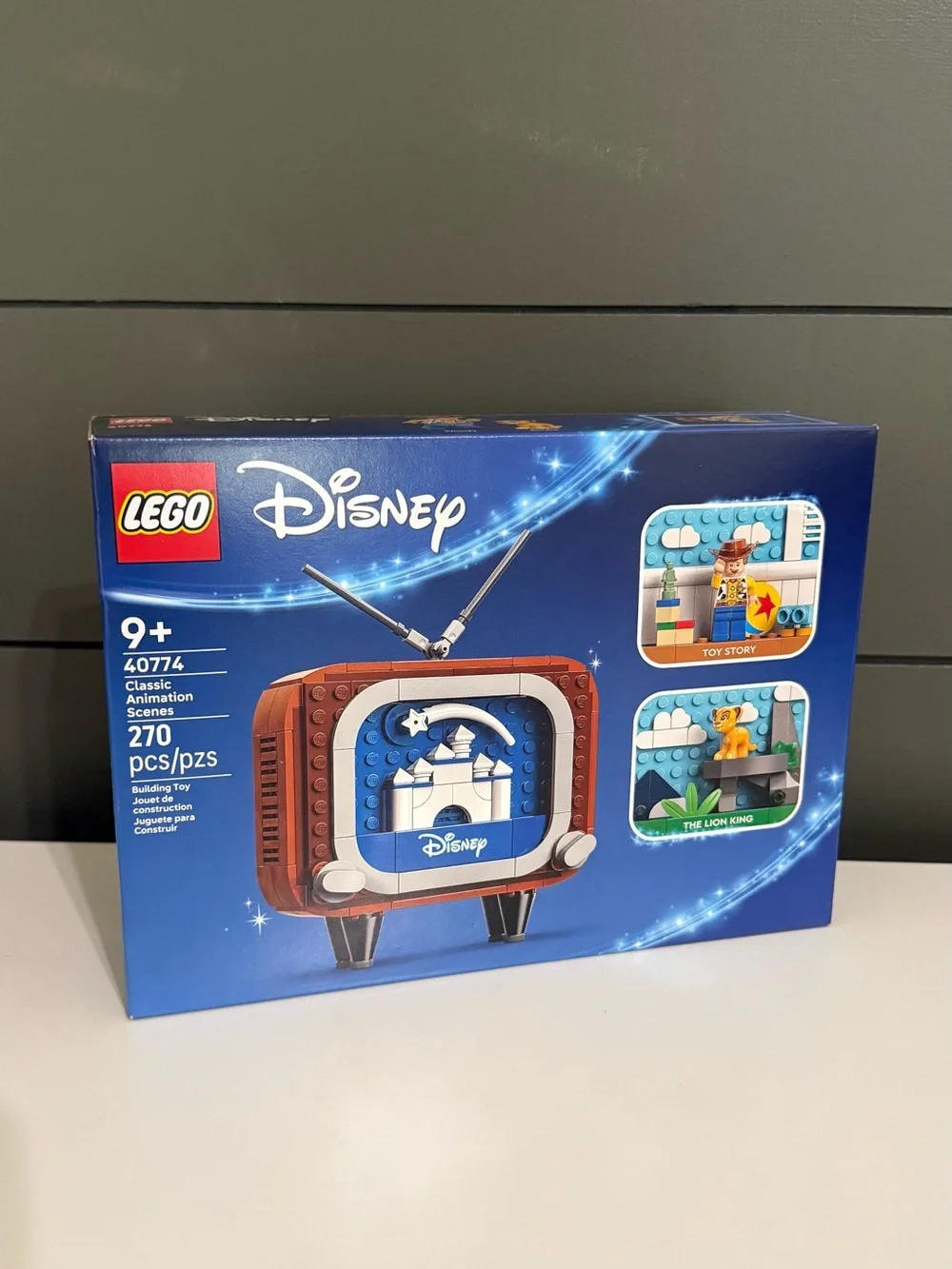 Disney LEGO 40774 Classic Animation Scenes TV - Blue and Brown